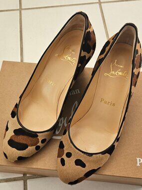Christian Louboutin Animal Print Wedges